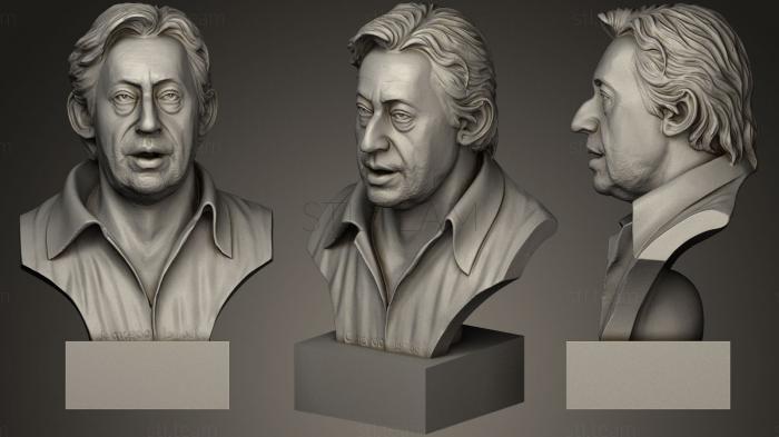 3D модель Серж Генсбур (STL)
